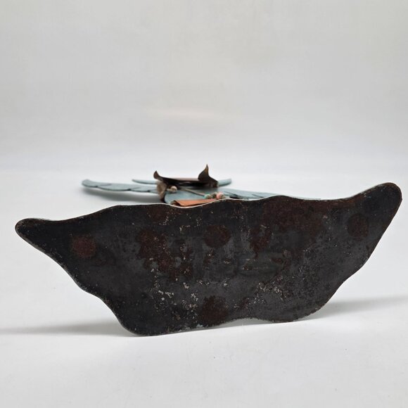 Metal Buffalo Dancer Native American Figure Decor Copper & Turquoise Finish - Picture 11 of 12